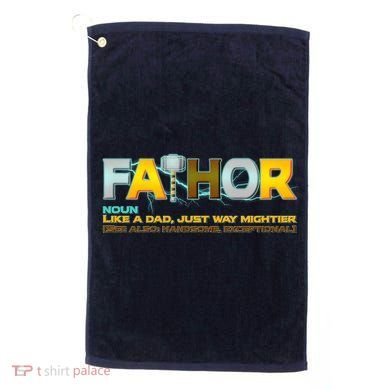 Fa-Thor Mighty Dad Lightning Golf Towel