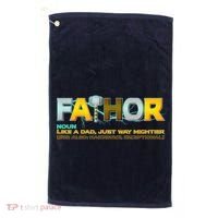 Fa-Thor Mighty Dad Lightning Golf Towel thumb 0