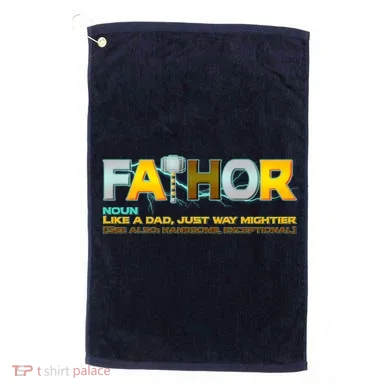 Fa-Thor Mighty Dad Lightning Golf Towel