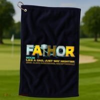 Fa-Thor Mighty Dad Lightning Golf Towel thumb 1