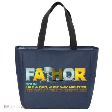 Fa-Thor Mighty Dad Lightning Tote Bag