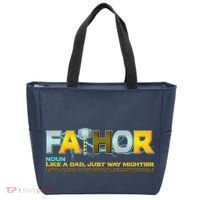 Fa-Thor Mighty Dad Lightning Tote Bag thumb 0