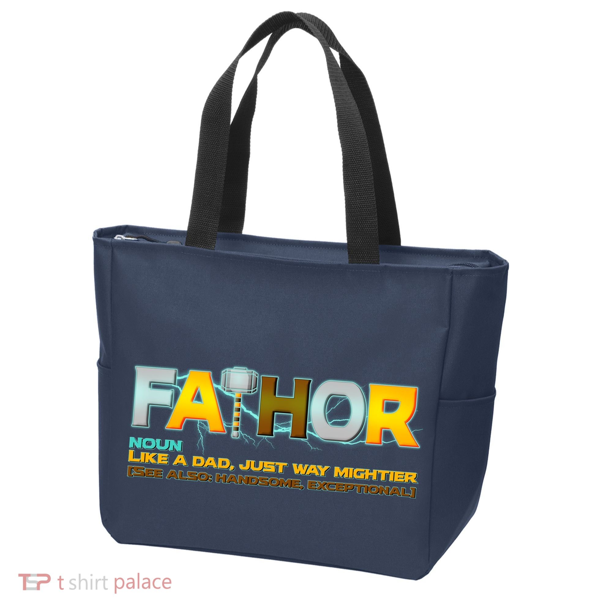 Fa-Thor Mighty Dad Lightning Tote Bag