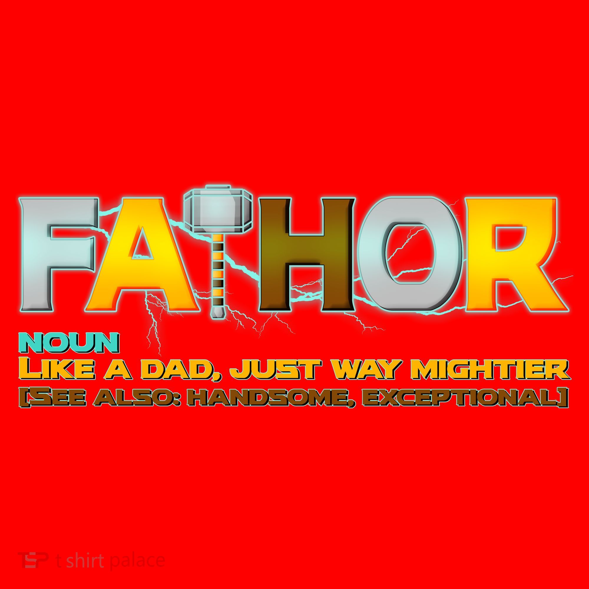 Fa-Thor Mighty Dad Lightning Santa Hat