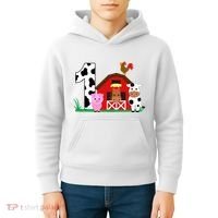 Farm Animals 1st Birthday 1 Year Old Birthday Party Kids Hoodie thumb 4