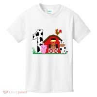 Farm Animals 1st Birthday 1 Year Old Birthday Party Kids T-Shirt thumb 0
