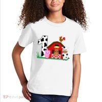 Farm Animals 1st Birthday 1 Year Old Birthday Party Kids T-Shirt thumb 2