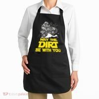 Funny ATV 4 Wheeler Quad Riding May The Dirt Be With You Apron thumb 2