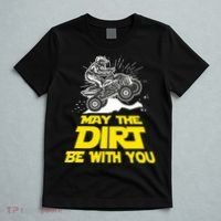 Funny ATV 4 Wheeler Quad Riding May The Dirt Be With You T-Shirt thumb 5