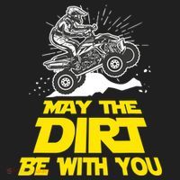 Funny ATV 4 Wheeler Quad Riding May The Dirt Be With You Beanie thumb 2