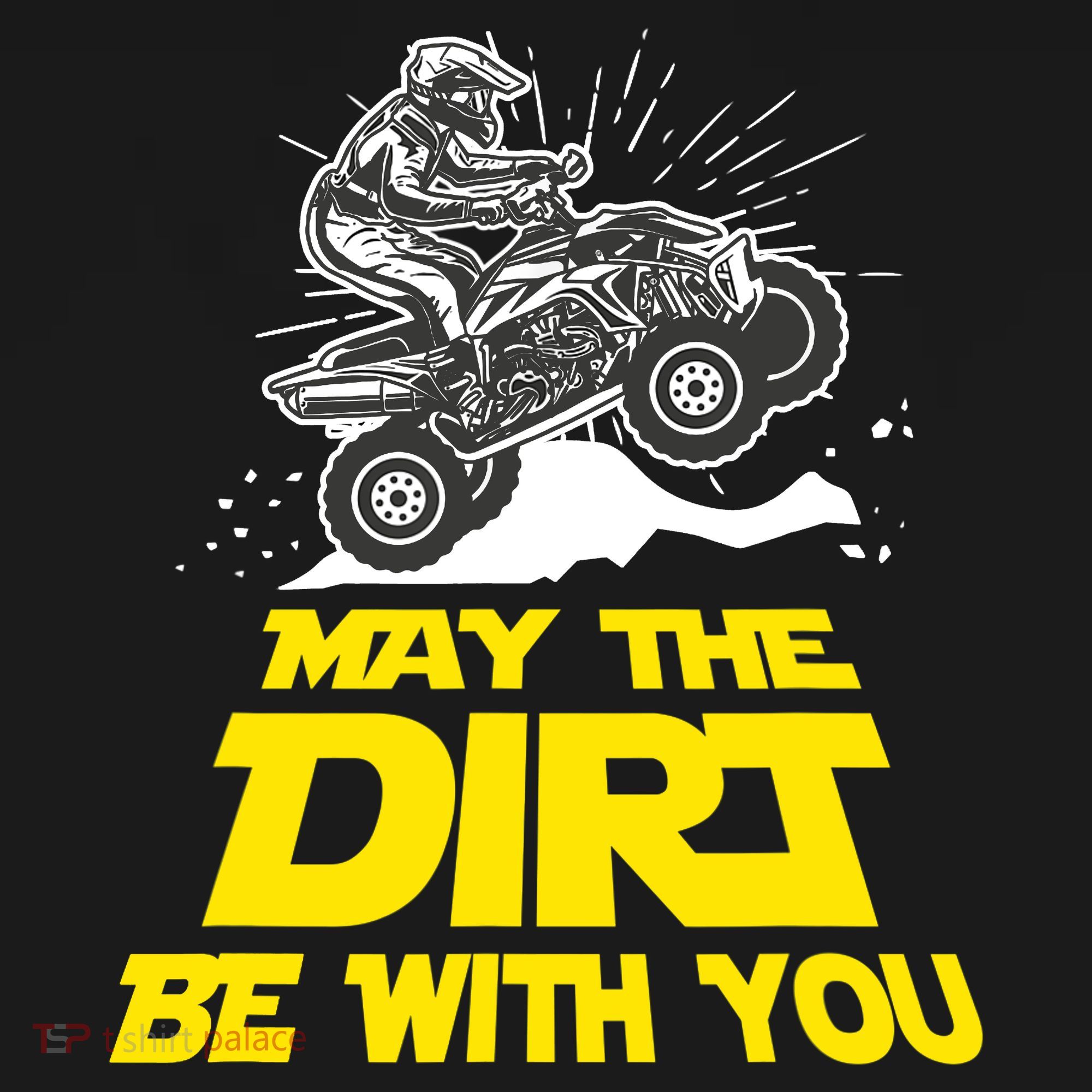 Funny ATV 4 Wheeler Quad Riding May The Dirt Be With You Mousepad