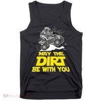 Funny ATV 4 Wheeler Quad Riding May The Dirt Be With You Tank Top thumb 0
