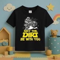 Funny ATV 4 Wheeler Quad Riding May The Dirt Be With You Toddler T-Shirt thumb 3