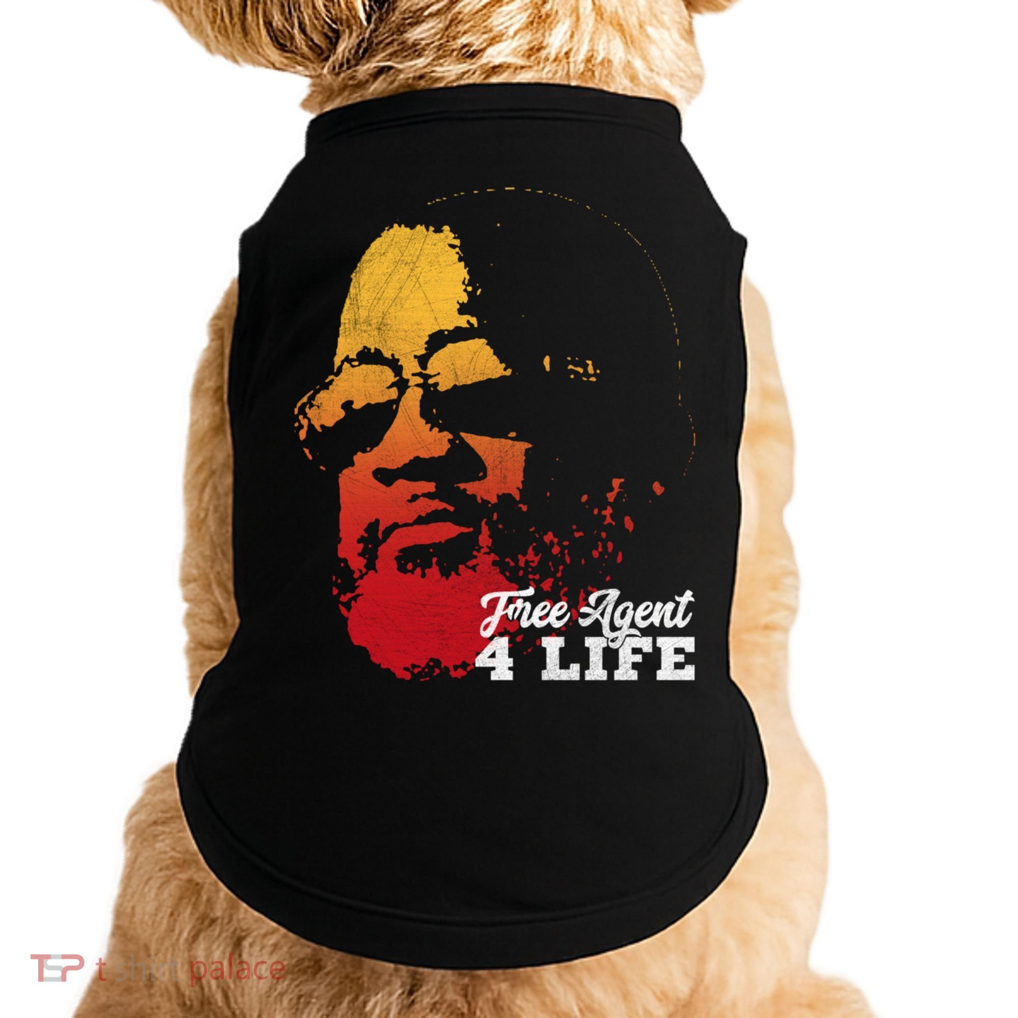 Free Agent 4 Life Coach Gang Wear Retro Graphic Tee Doggie Tank