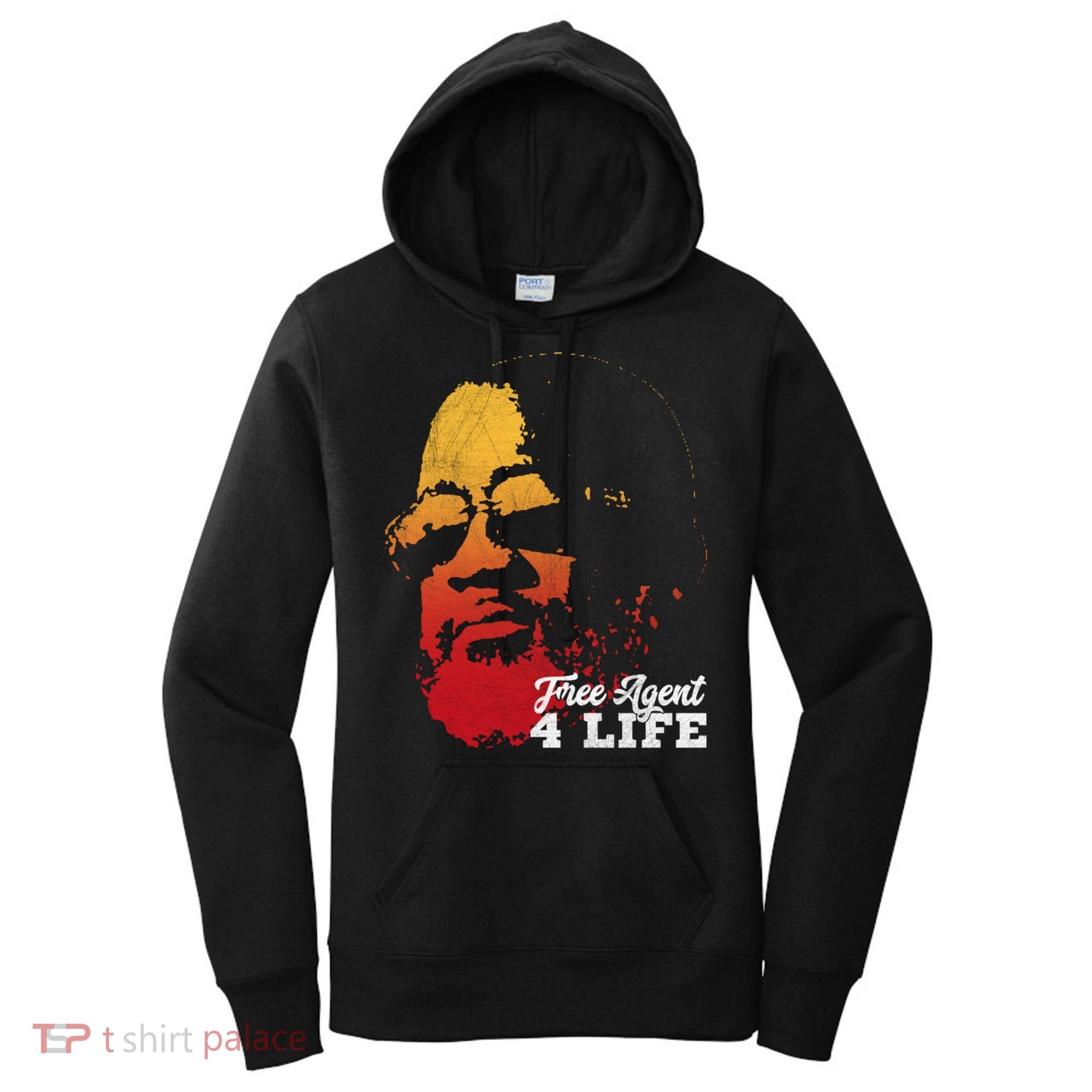 Free Agent 4 Life Coach Gang Wear Retro Graphic Tee Women's Hoodie