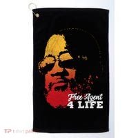 Free Agent 4 Life Coach Gang Wear Retro Graphic Tee Golf Towel thumb 0
