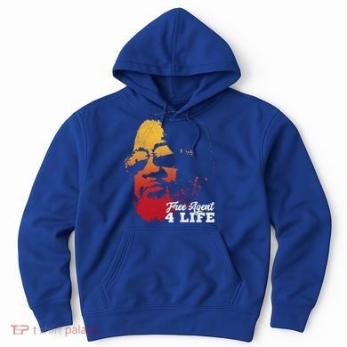 Free Agent 4 Life Coach Gang Wear Retro Graphic Tee Hoodie