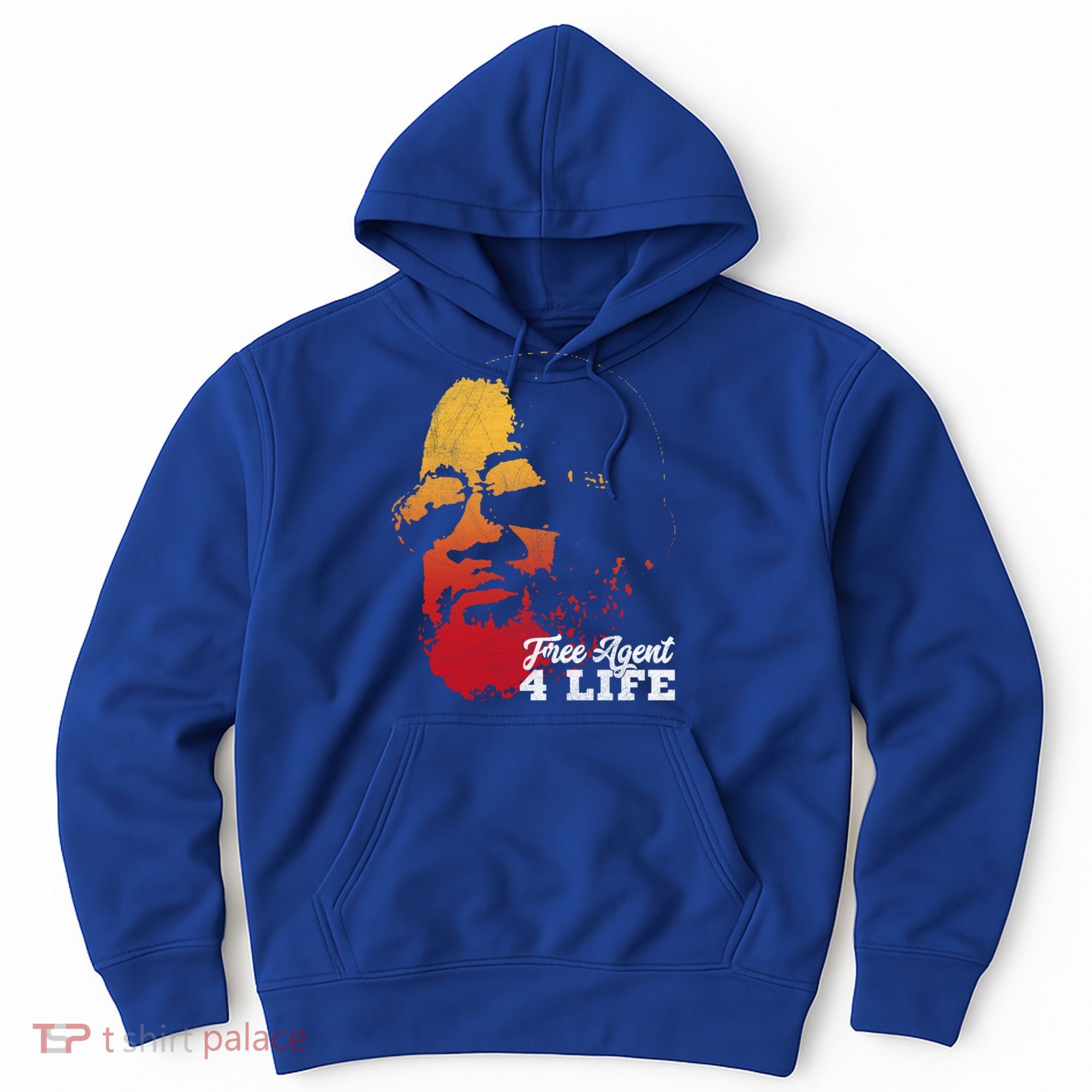Free Agent 4 Life Coach Gang Wear Retro Graphic Tee Hoodie