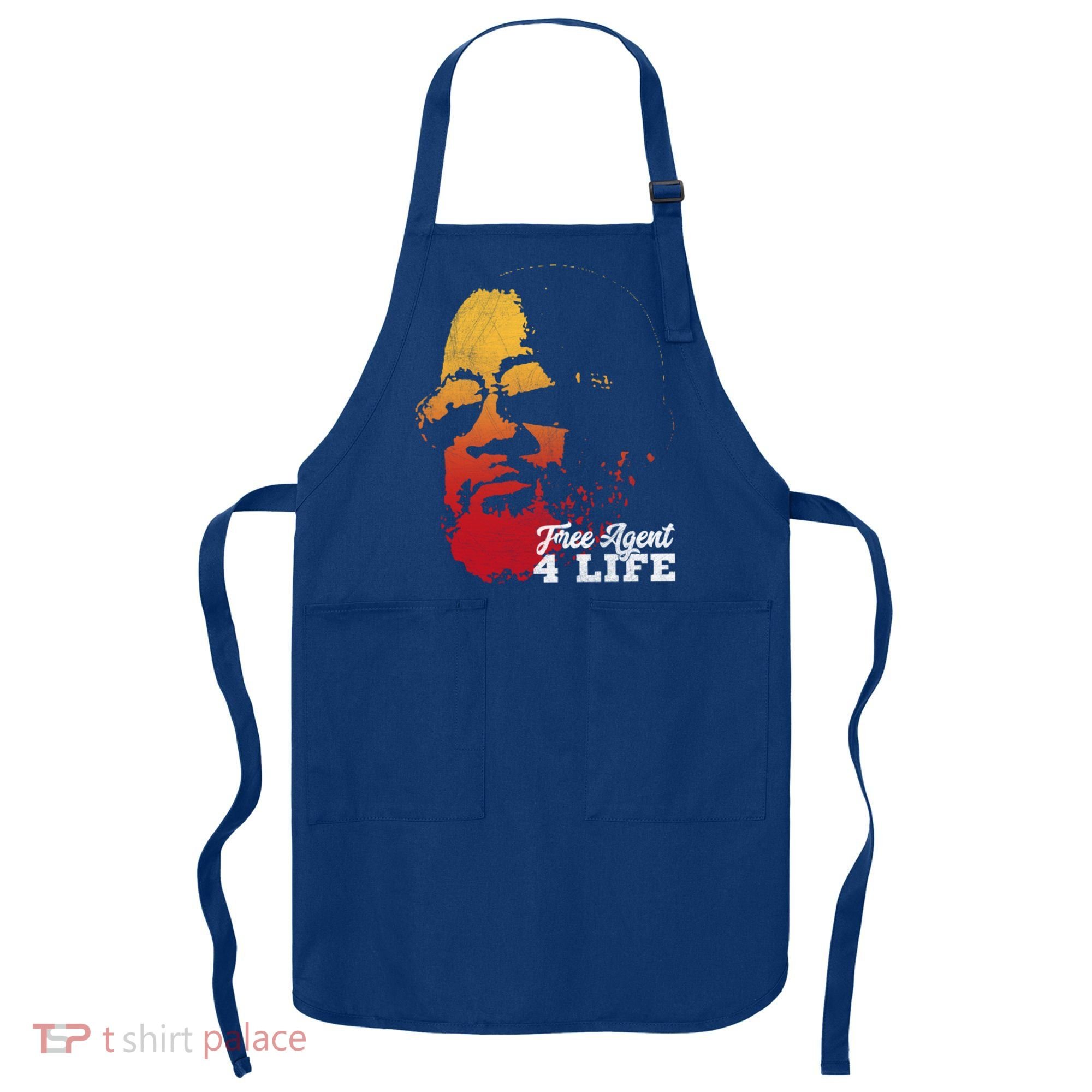 Free Agent 4 Life Coach Gang Wear Retro Graphic Tee Apron