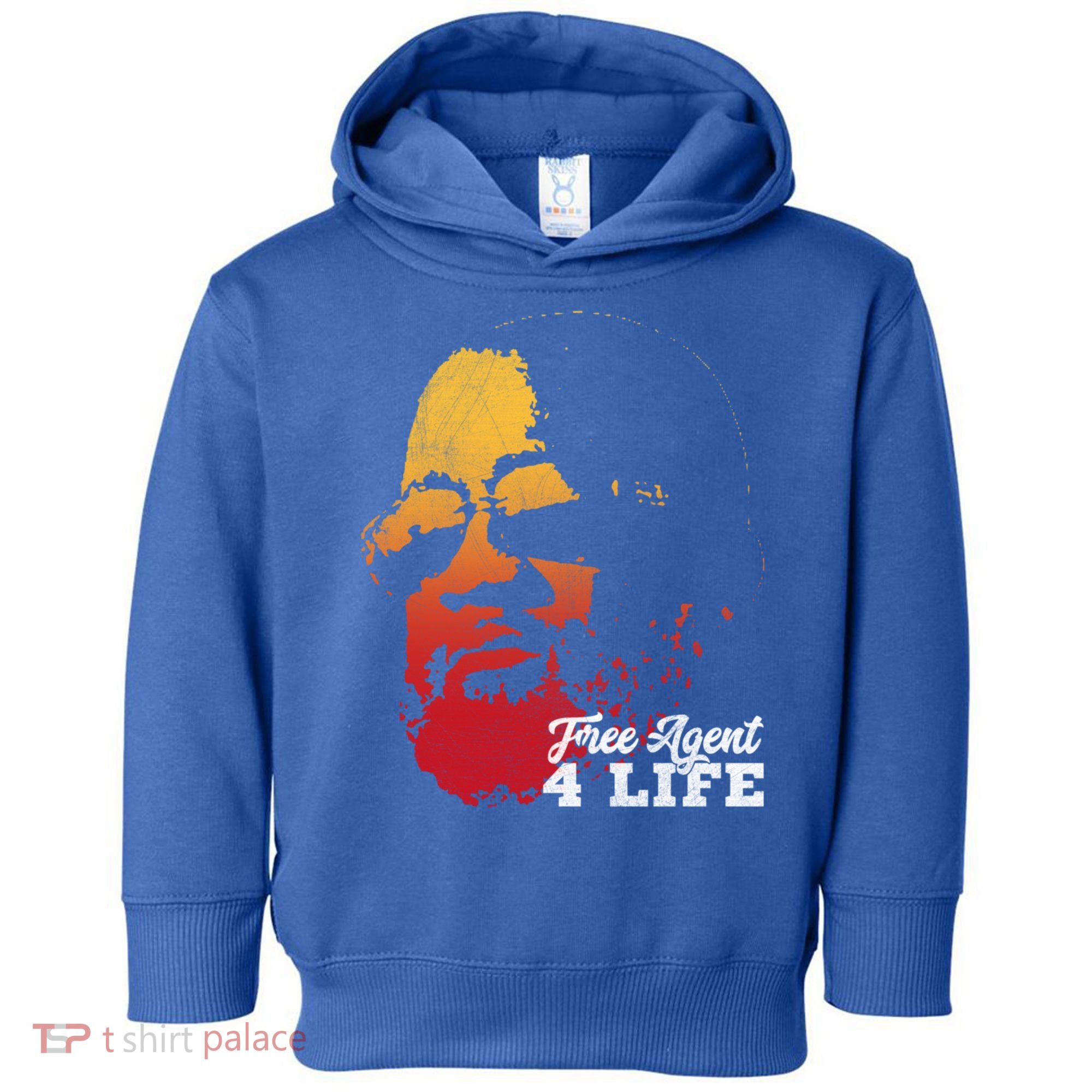 Free Agent 4 Life Coach Gang Wear Retro Graphic Tee Toddler Hoodie