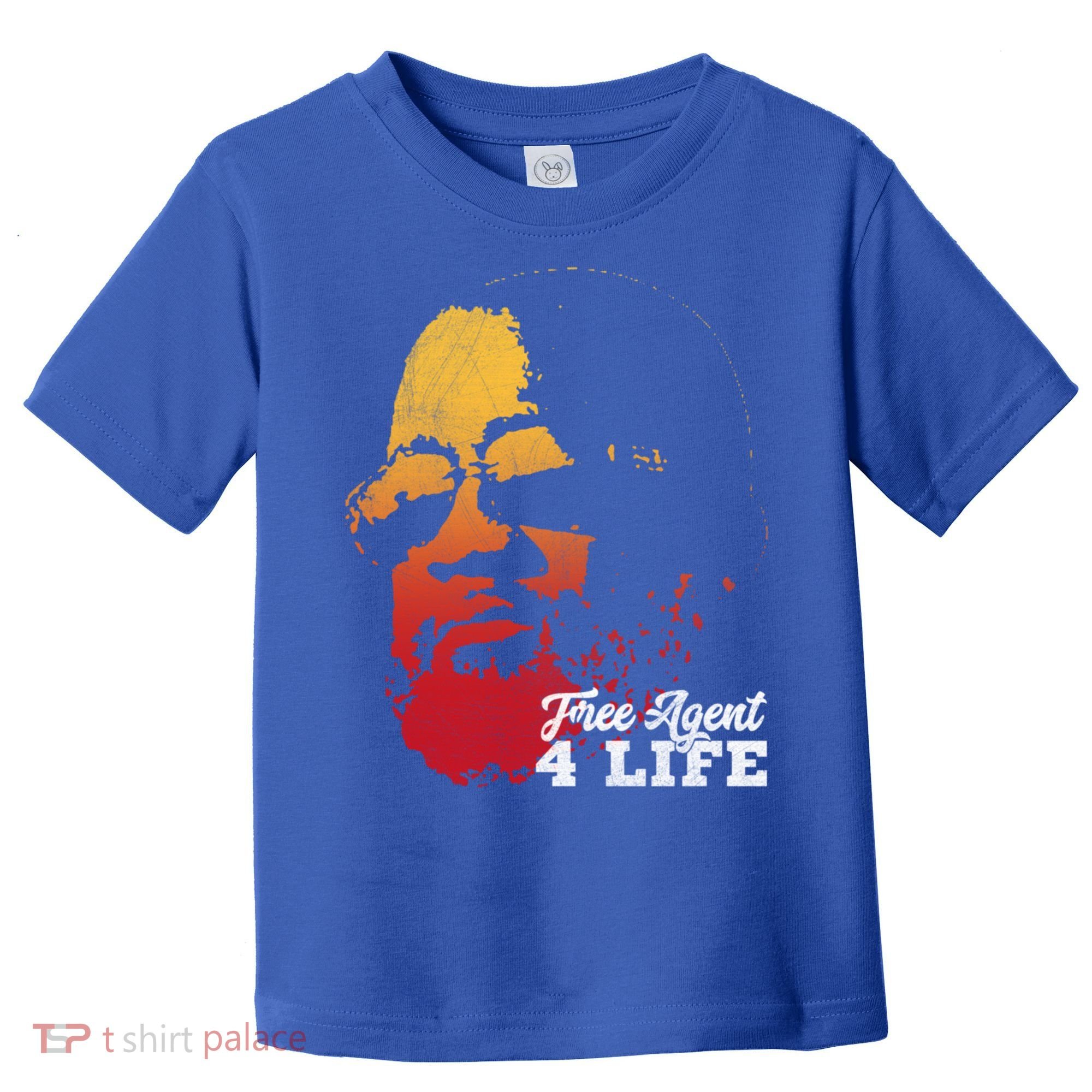 Free Agent 4 Life Coach Gang Wear Retro Graphic Tee Toddler T-Shirt