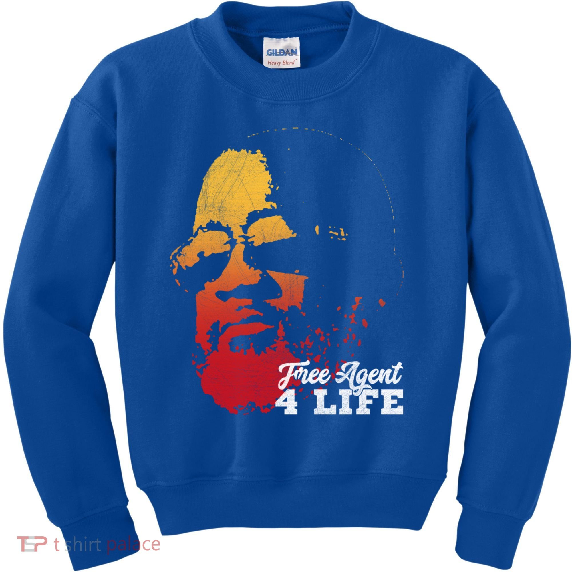 Free Agent 4 Life Coach Gang Wear Retro Graphic Tee Kids Sweatshirt