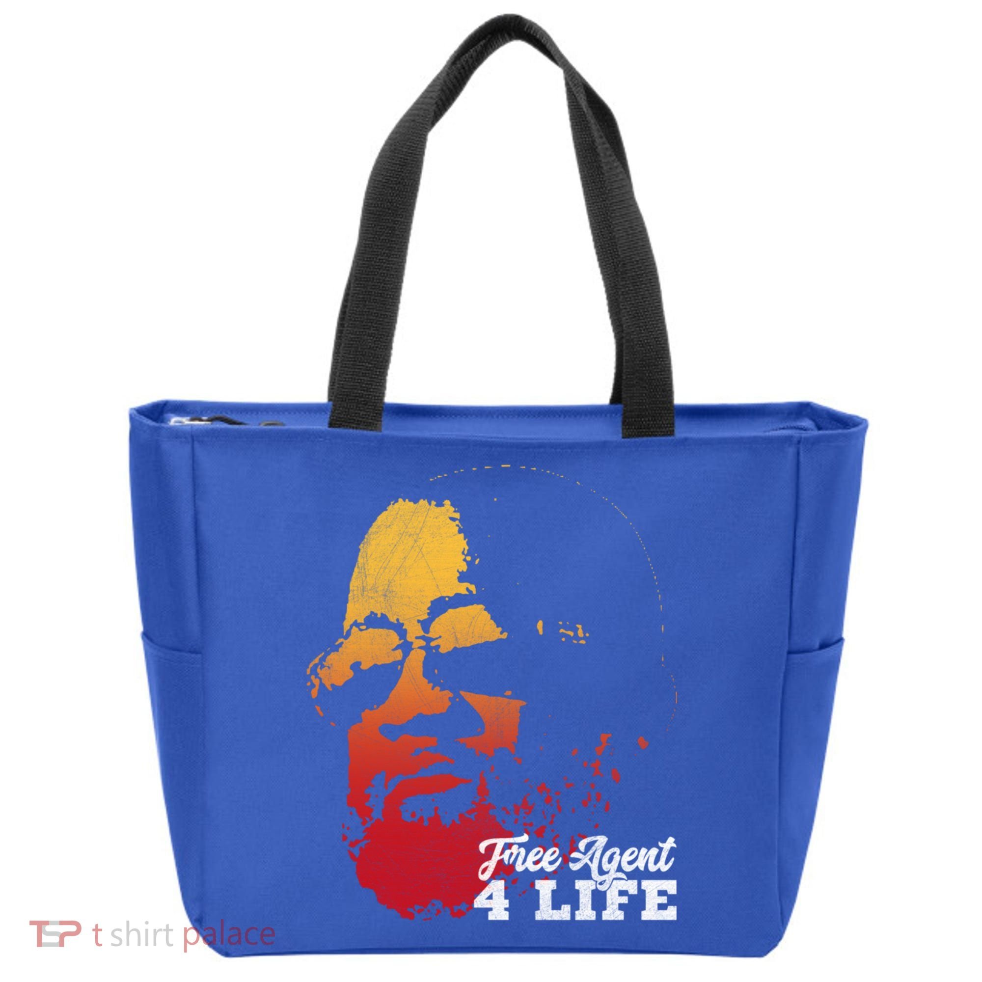 Free Agent 4 Life Coach Gang Wear Retro Graphic Tee Tote Bag