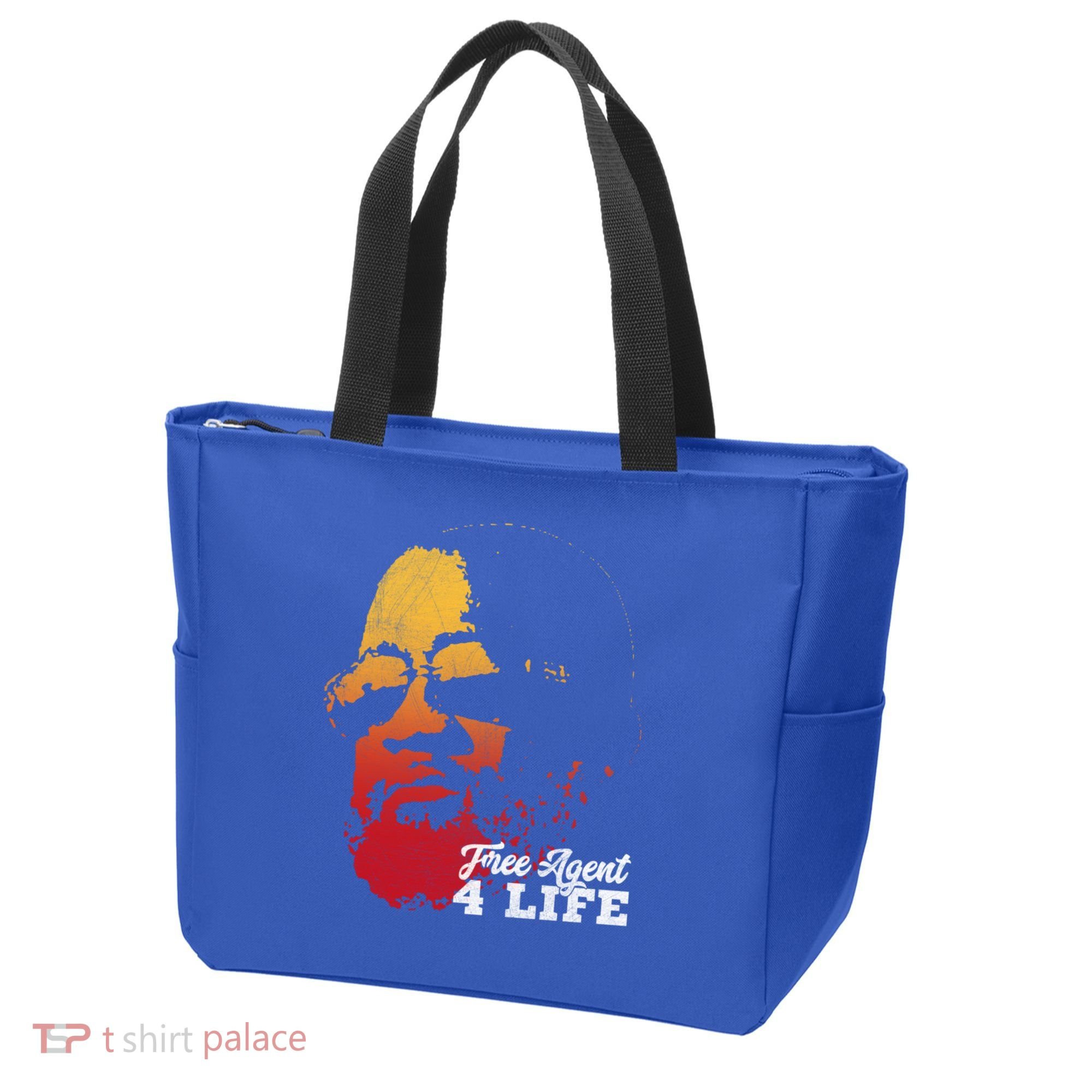 Free Agent 4 Life Coach Gang Wear Retro Graphic Tee Tote Bag