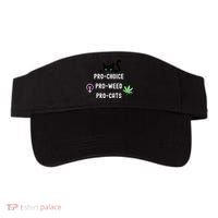 Feminism And 420 Funny Pro Choice Pro Cats Pro Weed Feminist Visor thumb 0