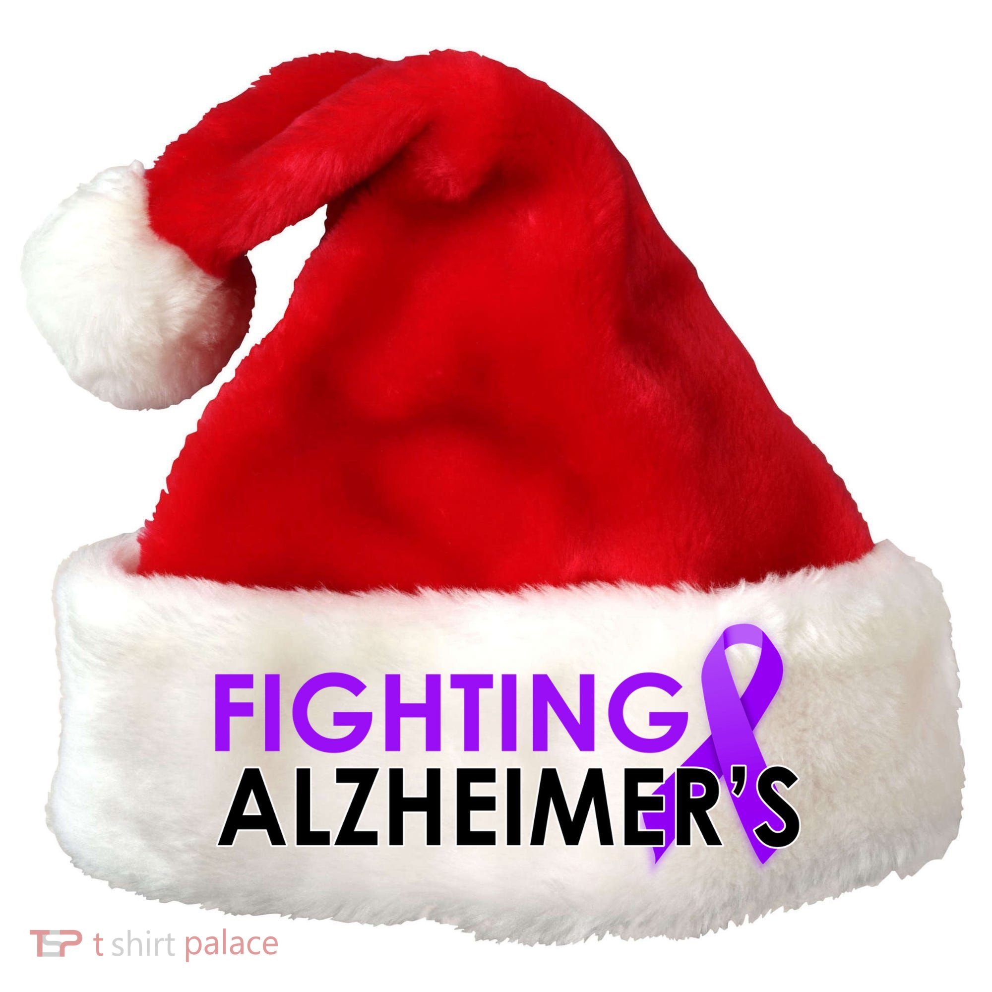 Fighting Alzheimer's Santa Hat