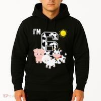 Farm Animals 6th Birthday 6 Year Old Birthday Party Hoodie thumb 2
