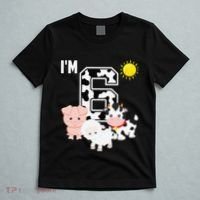 Farm Animals 6th Birthday 6 Year Old Birthday Party T-Shirt thumb 5