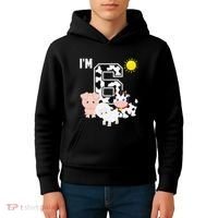 Farm Animals 6th Birthday 6 Year Old Birthday Party Kids Hoodie thumb 4