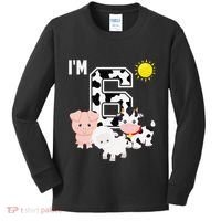 Farm Animals 6th Birthday 6 Year Old Birthday Party Kids Long Sleeve Shirt thumb 0