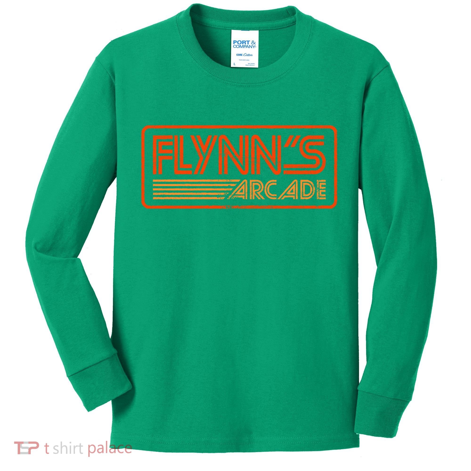 Flynn&39;s Arcade ✅ 80s Retro Kids Long Sleeve Shirt