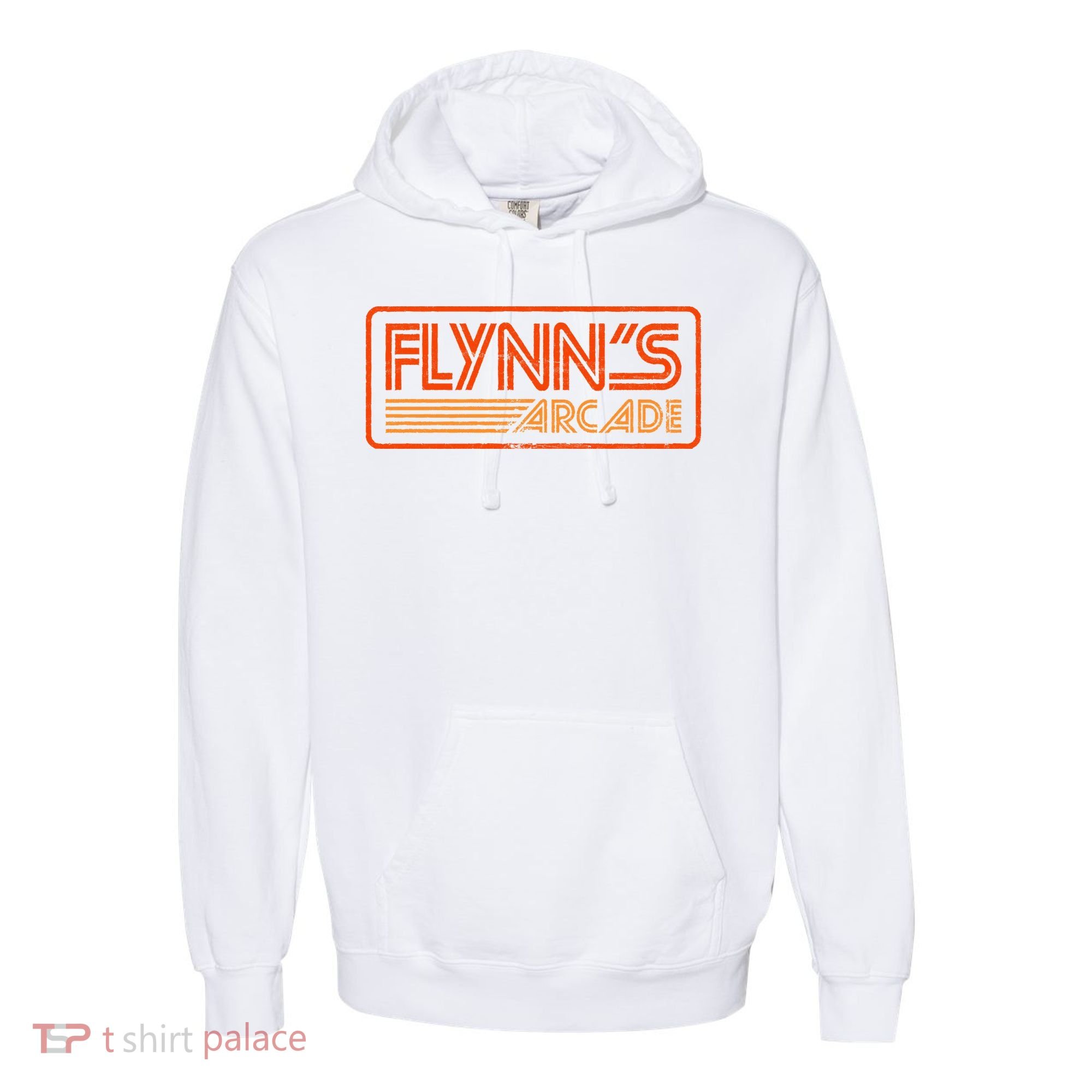 Flynn&39;s Arcade ✅ 80s Retro Comfort Colors Garment-Dyed Hooded Sweatshirt