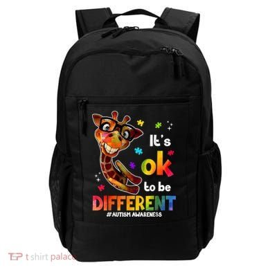 Funny Autism Awareness Its Ok To Be Different Giraffe Backpack