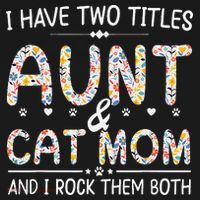 Funny Aunt and Cat Mom Empowering Strong Aunt & Cat Mom Idea Women's Hoodie thumb 2