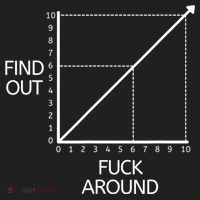 Fuck Around And Find Out Funny Graph Chart Joke Math Beanie thumb 2