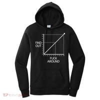 Fuck Around And Find Out Funny Graph Chart Joke Math Women's Hoodie thumb 0