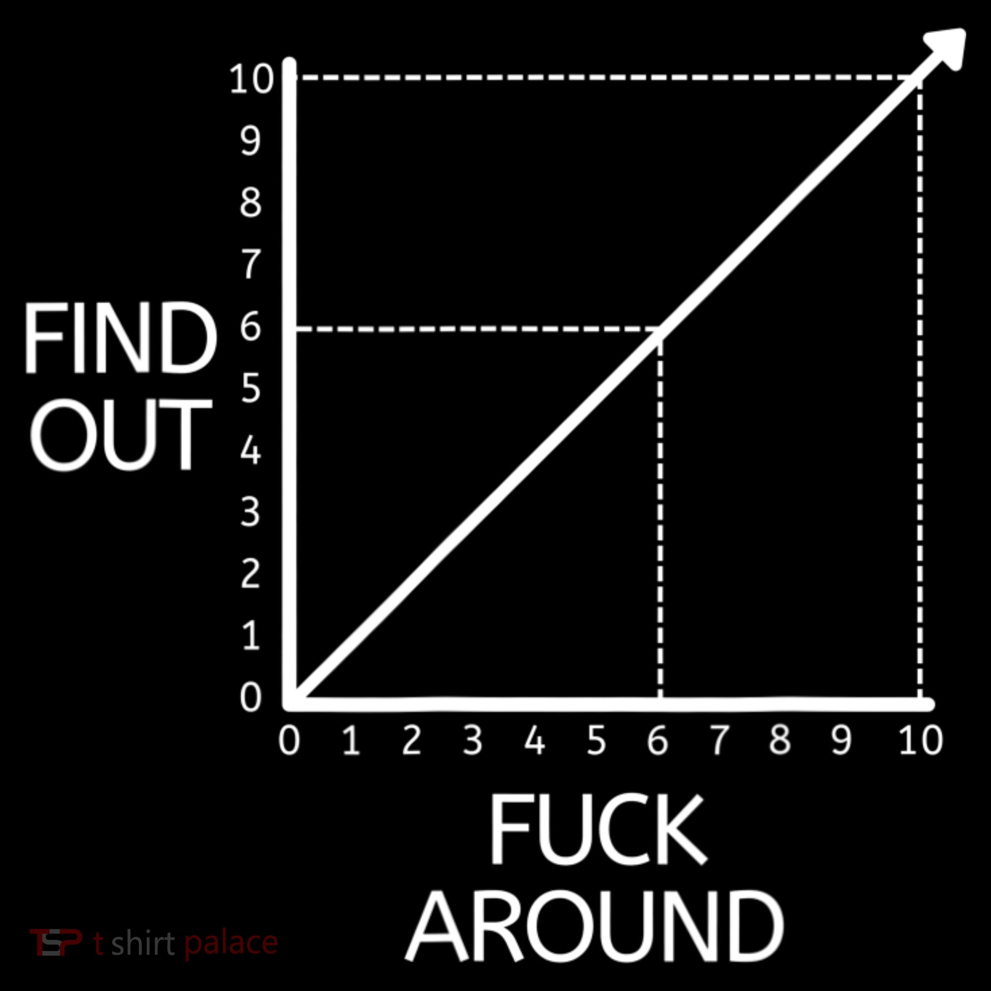 Fuck Around And Find Out Funny Graph Chart Joke Math Ornament