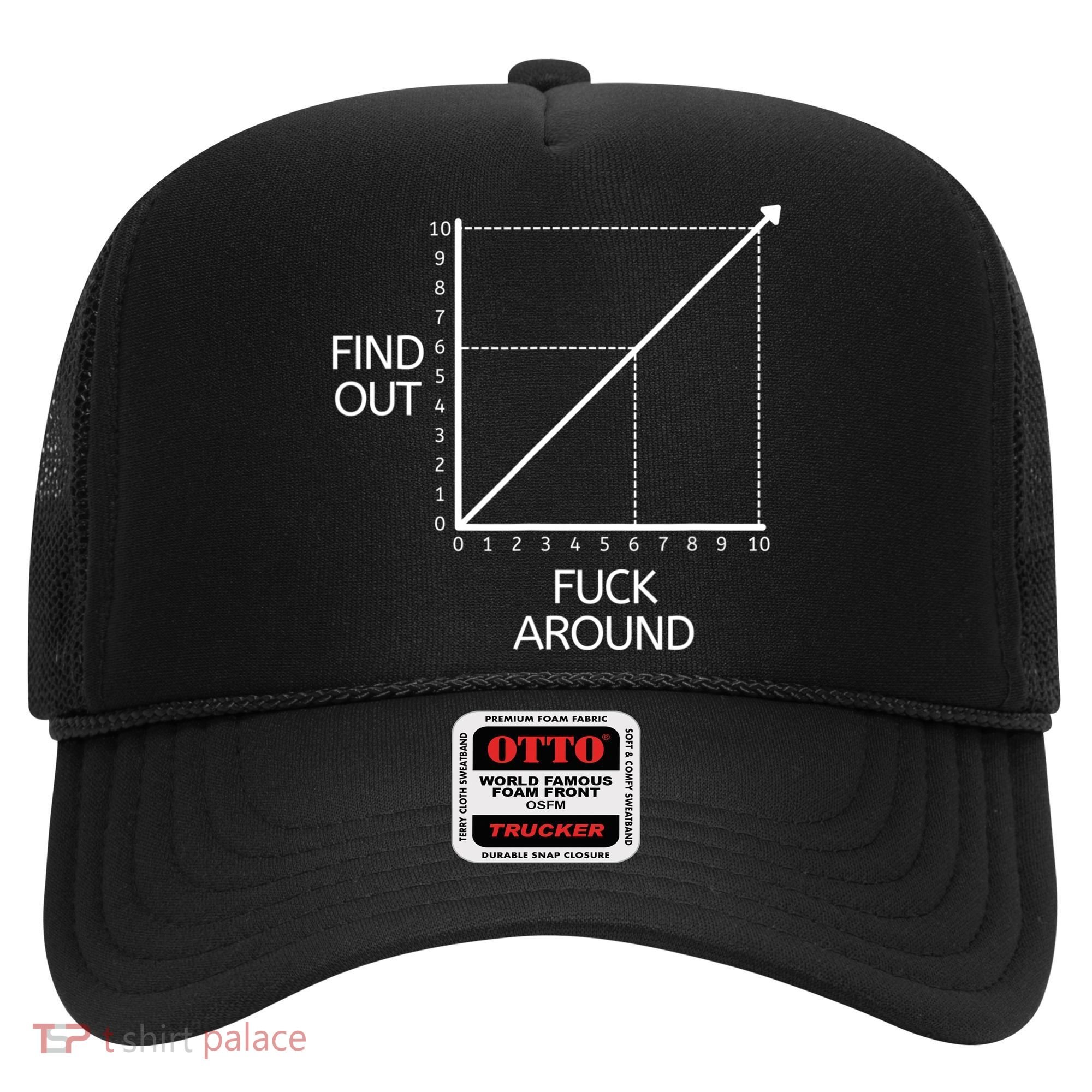 Fuck Around And Find Out Funny Graph Chart Joke Math Hat
