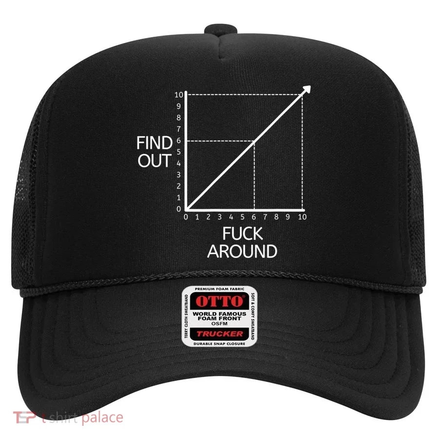 Fuck Around And Find Out Funny Graph Chart Joke Math Hat