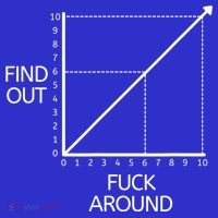 Fuck Around And Find Out Funny Graph Chart Joke Math Long Sleeve Shirt thumb 2