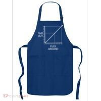 Fuck Around And Find Out Funny Graph Chart Joke Math Apron thumb 0