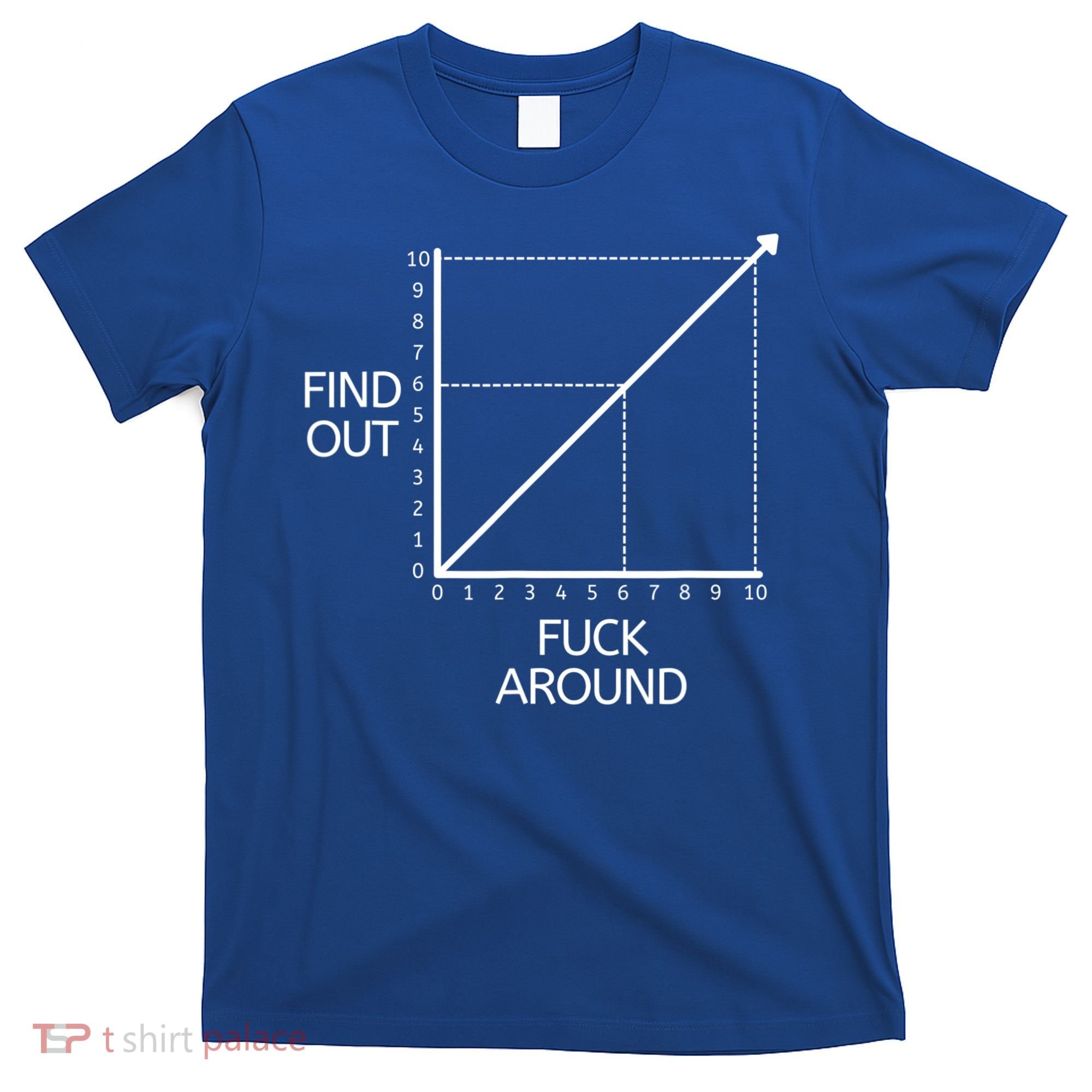 Fuck Around And Find Out Funny Graph Chart Joke Math T-Shirt