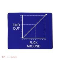 Fuck Around And Find Out Funny Graph Chart Joke Math Mousepad thumb 0