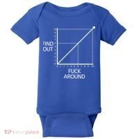 Fuck Around And Find Out Funny Graph Chart Joke Math Baby Bodysuit thumb 0