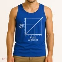 Fuck Around And Find Out Funny Graph Chart Joke Math Tank Top thumb 3