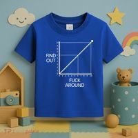 Fuck Around And Find Out Funny Graph Chart Joke Math Toddler T-Shirt thumb 3